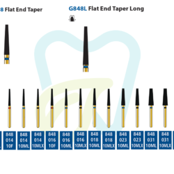 Διαμάντια Flat End Taper 848 - DIATECH